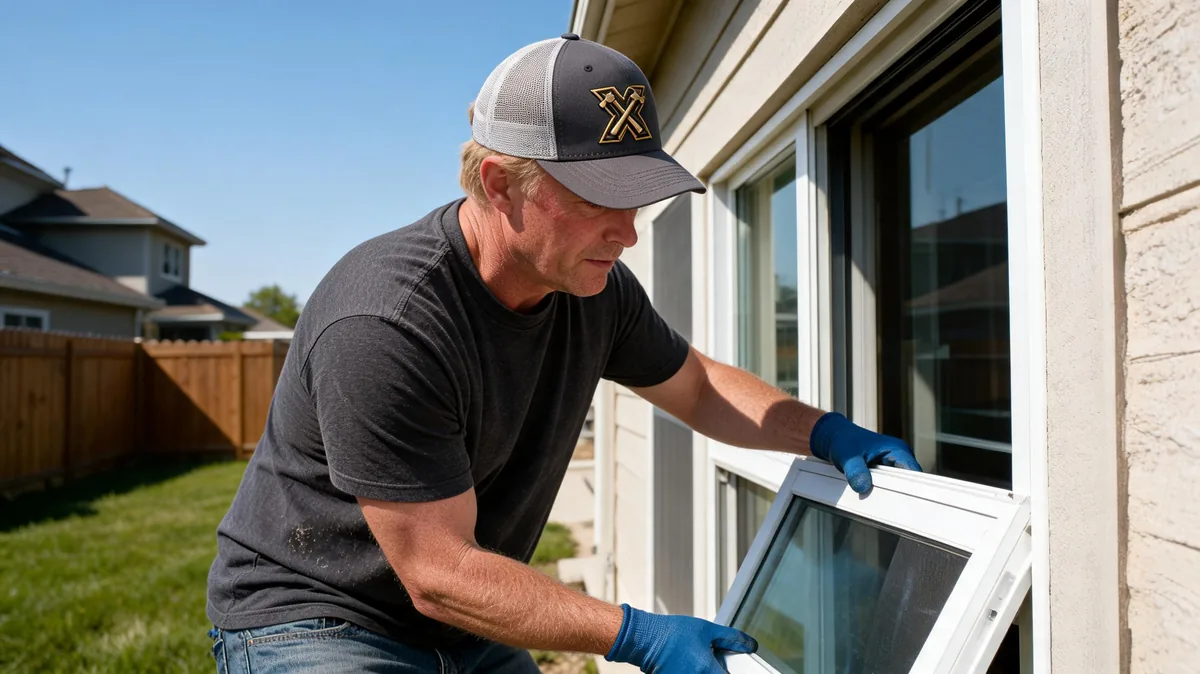 Impact-rated window replacement on a Frisco DFW home
