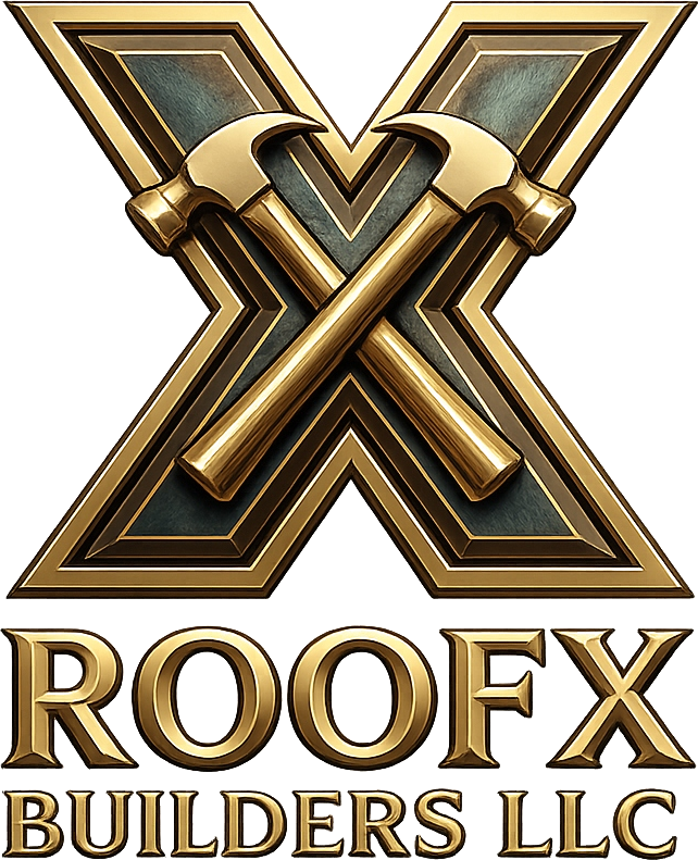 RoofX Builders LLC logo — Frisco TX roofing contractor